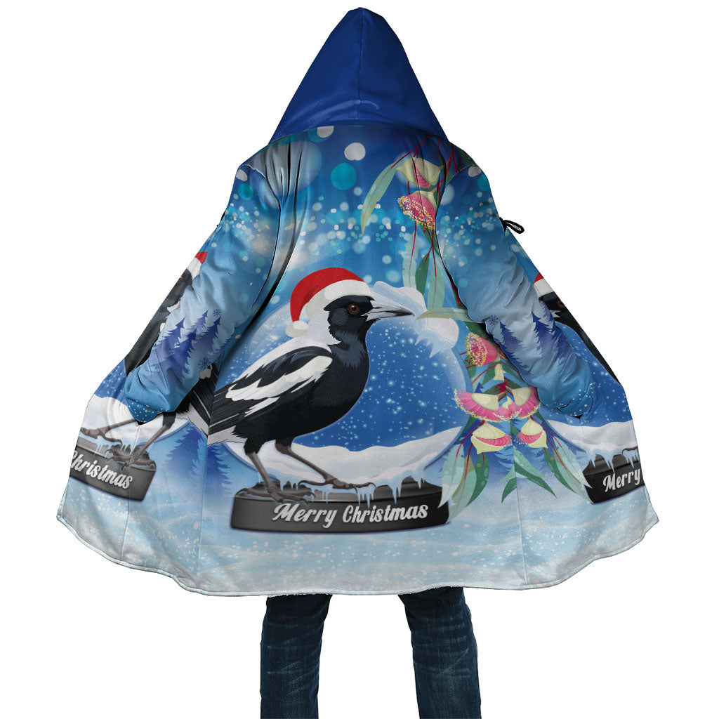 Australia Magpie Christmas In July Cloak Eucalyptus Snow Globe Merry Xmas