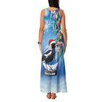 Australia Magpie Christmas In July Family Matching Tank Maxi Dress and Hawaiian Shirt Eucalyptus Snow Globe Merry Xmas