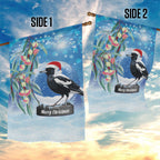 Australia Magpie Christmas In July Garden Flag Eucalyptus Snow Globe Merry Xmas
