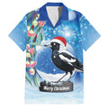 Australia Magpie Christmas In July Hawaiian Shirt Eucalyptus Snow Globe Merry Xmas