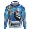 Australia Magpie Christmas In July Hoodie Eucalyptus Snow Globe Merry Xmas