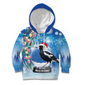 Australia Magpie Christmas In July Kid Hoodie Eucalyptus Snow Globe Merry Xmas