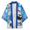 Australia Magpie Christmas In July Kimono Eucalyptus Snow Globe Merry Xmas