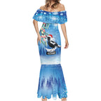 Australia Magpie Christmas In July Mermaid Dress Eucalyptus Snow Globe Merry Xmas
