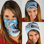 Australia Magpie Christmas In July Neck Gaiter Eucalyptus Snow Globe Merry Xmas