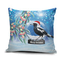 Australia Magpie Christmas In July Pillow Cover Eucalyptus Snow Globe Merry Xmas
