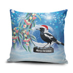 Australia Magpie Christmas In July Pillow Cover Eucalyptus Snow Globe Merry Xmas