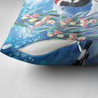 Australia Magpie Christmas In July Pillow Cover Eucalyptus Snow Globe Merry Xmas