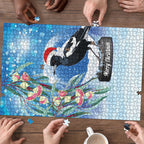 Australia Magpie Christmas In July Puzzle Eucalyptus Snow Globe Merry Xmas