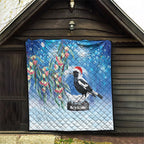 Australia Magpie Christmas In July Quilt Eucalyptus Snow Globe Merry Xmas