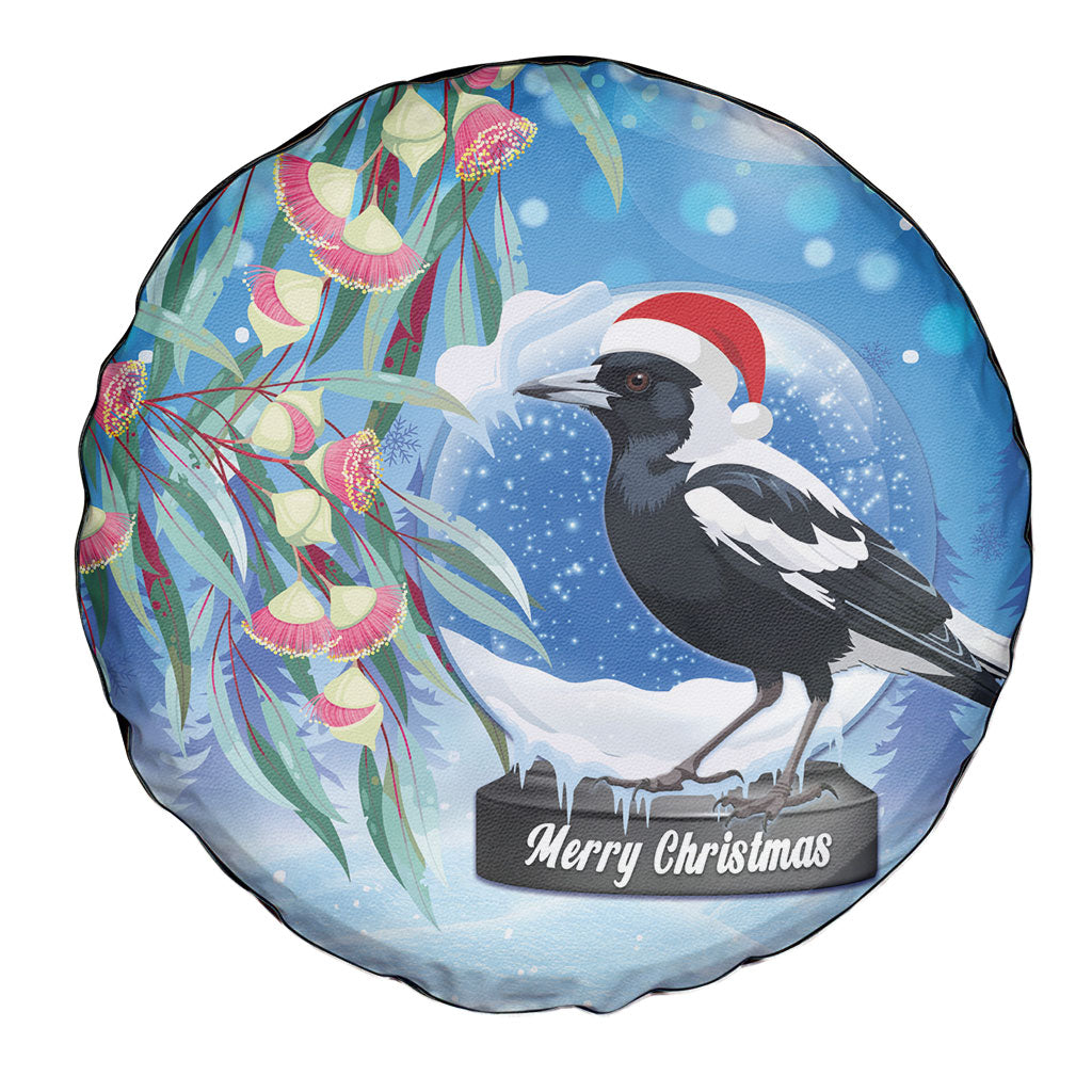 Australia Magpie Christmas In July Spare Tire Cover Eucalyptus Snow Globe Merry Xmas