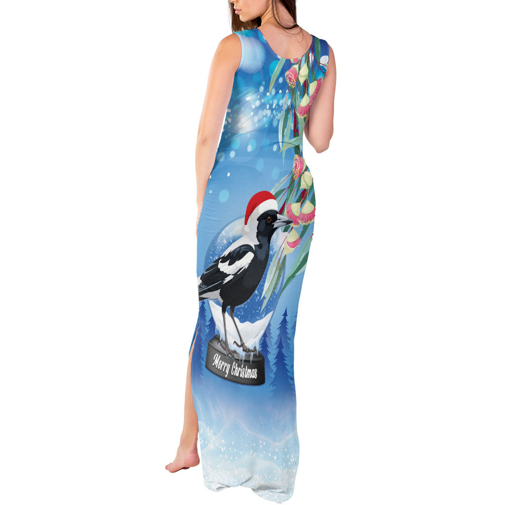 Australia Magpie Christmas In July Tank Maxi Dress Eucalyptus Snow Globe Merry Xmas