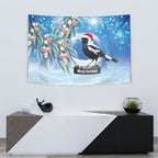 Australia Magpie Christmas In July Tapestry Eucalyptus Snow Globe Merry Xmas