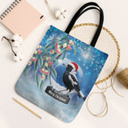 Australia Magpie Christmas In July Tote Bag Eucalyptus Snow Globe Merry Xmas