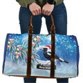 Australia Magpie Christmas In July Travel Bag Eucalyptus Snow Globe Merry Xmas