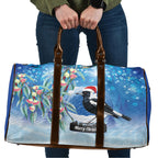 Australia Magpie Christmas In July Travel Bag Eucalyptus Snow Globe Merry Xmas