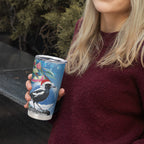 Australia Magpie Christmas In July Tumbler Cup Eucalyptus Snow Globe Merry Xmas