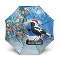Australia Magpie Christmas In July Umbrella Eucalyptus Snow Globe Merry Xmas