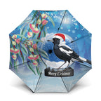 Australia Magpie Christmas In July Umbrella Eucalyptus Snow Globe Merry Xmas