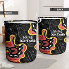 Australia Aboriginal Children's Day Laundry Basket Living Our Truth Indigenous Pattern