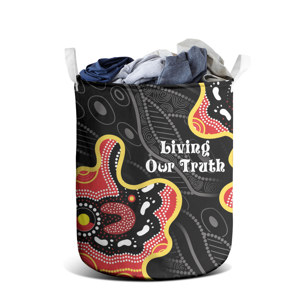 Australia Aboriginal Children's Day Laundry Basket Living Our Truth Indigenous Pattern
