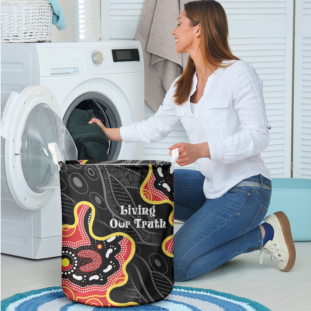 Australia Aboriginal Children's Day Laundry Basket Living Our Truth Indigenous Pattern