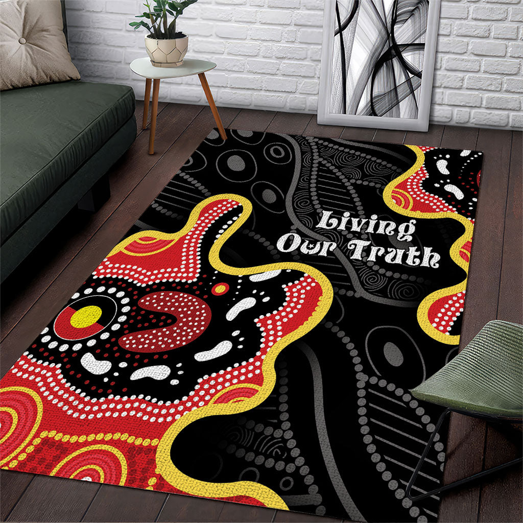 Australia Aboriginal Children's Day Area Rug Living Our Truth Indigenous Pattern