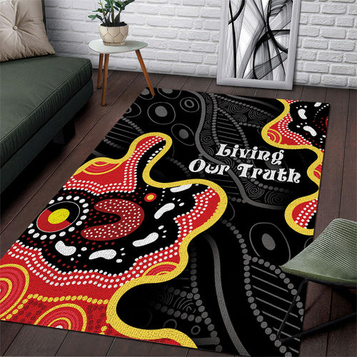 Australia Aboriginal Children's Day Area Rug Living Our Truth Indigenous Pattern