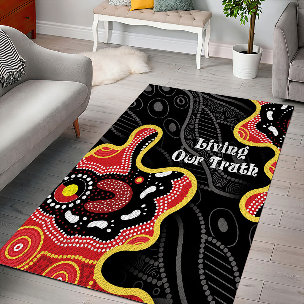 Australia Aboriginal Children's Day Area Rug Living Our Truth Indigenous Pattern
