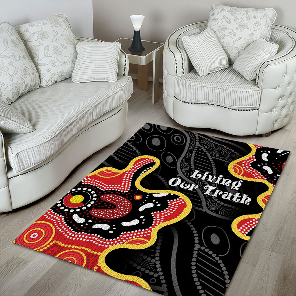 Australia Aboriginal Children's Day Area Rug Living Our Truth Indigenous Pattern