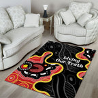 Australia Aboriginal Children's Day Area Rug Living Our Truth Indigenous Pattern