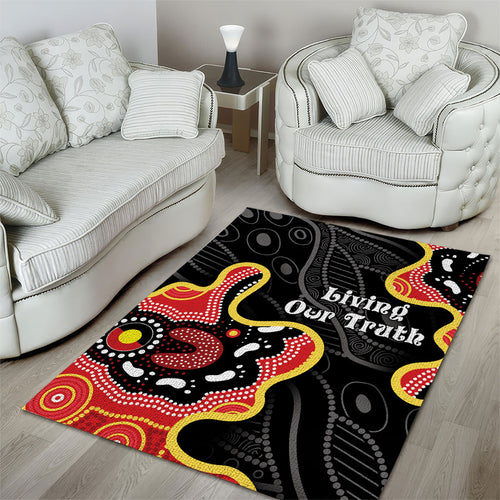 Australia Aboriginal Children's Day Area Rug Living Our Truth Indigenous Pattern