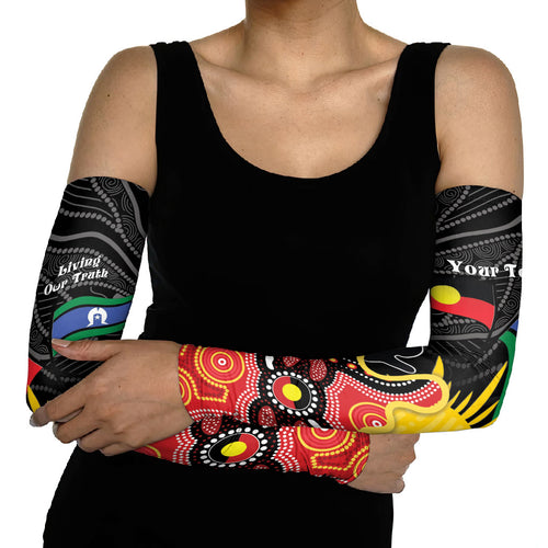 Personalised Australia Aboriginal Children's Day Arm Sleeves Living Our Truth Indigenous Pattern