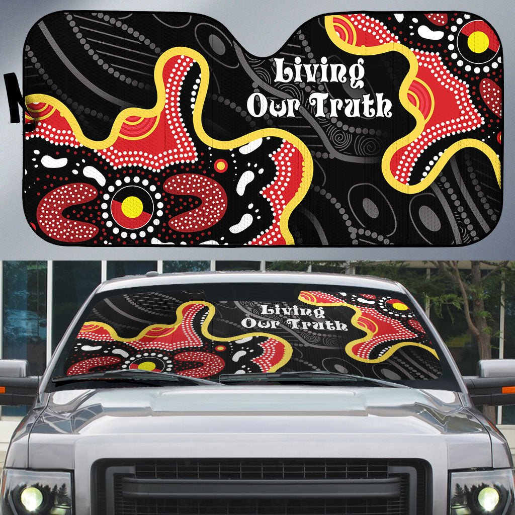 Australia Aboriginal Children's Day Auto Sun Shade Living Our Truth Indigenous Pattern