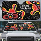 Australia Aboriginal Children's Day Auto Sun Shade Living Our Truth Indigenous Pattern