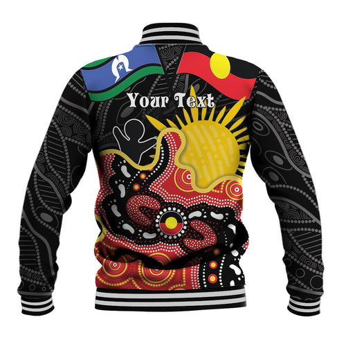 Personalised Australia Aboriginal Children's Day Baseball Jacket Living Our Truth Indigenous Pattern