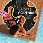 Australia Aboriginal Children's Day Beach Blanket Living Our Truth Indigenous Pattern