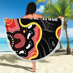 Australia Aboriginal Children's Day Beach Blanket Living Our Truth Indigenous Pattern