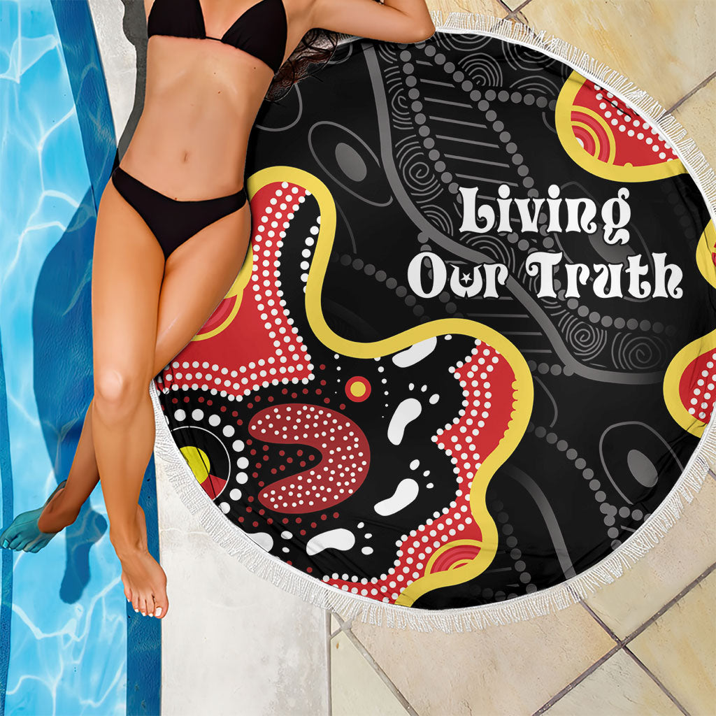 Australia Aboriginal Children's Day Beach Blanket Living Our Truth Indigenous Pattern