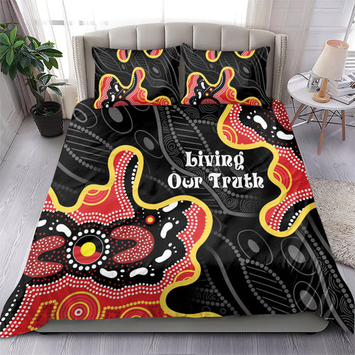 Australia Aboriginal Children's Day Bedding Set Living Our Truth Indigenous Pattern