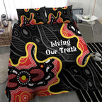 Australia Aboriginal Children's Day Bedding Set Living Our Truth Indigenous Pattern