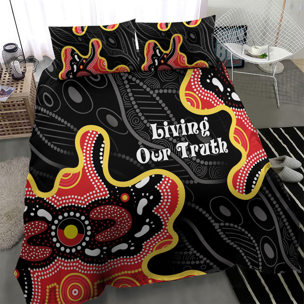 Australia Aboriginal Children's Day Bedding Set Living Our Truth Indigenous Pattern