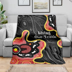 Australia Aboriginal Children's Day Blanket Living Our Truth Indigenous Pattern