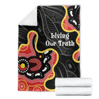 Australia Aboriginal Children's Day Blanket Living Our Truth Indigenous Pattern