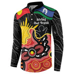 Personalised Australia Aboriginal Children's Day Button Sweatshirt Living Our Truth Indigenous Pattern