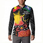 Personalised Australia Aboriginal Children's Day Button Sweatshirt Living Our Truth Indigenous Pattern