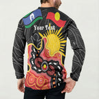 Personalised Australia Aboriginal Children's Day Button Sweatshirt Living Our Truth Indigenous Pattern