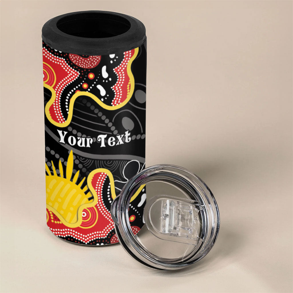 Personalised Australia Aboriginal Children's Day 4 in 1 Can Cooler Tumbler Living Our Truth Indigenous Pattern