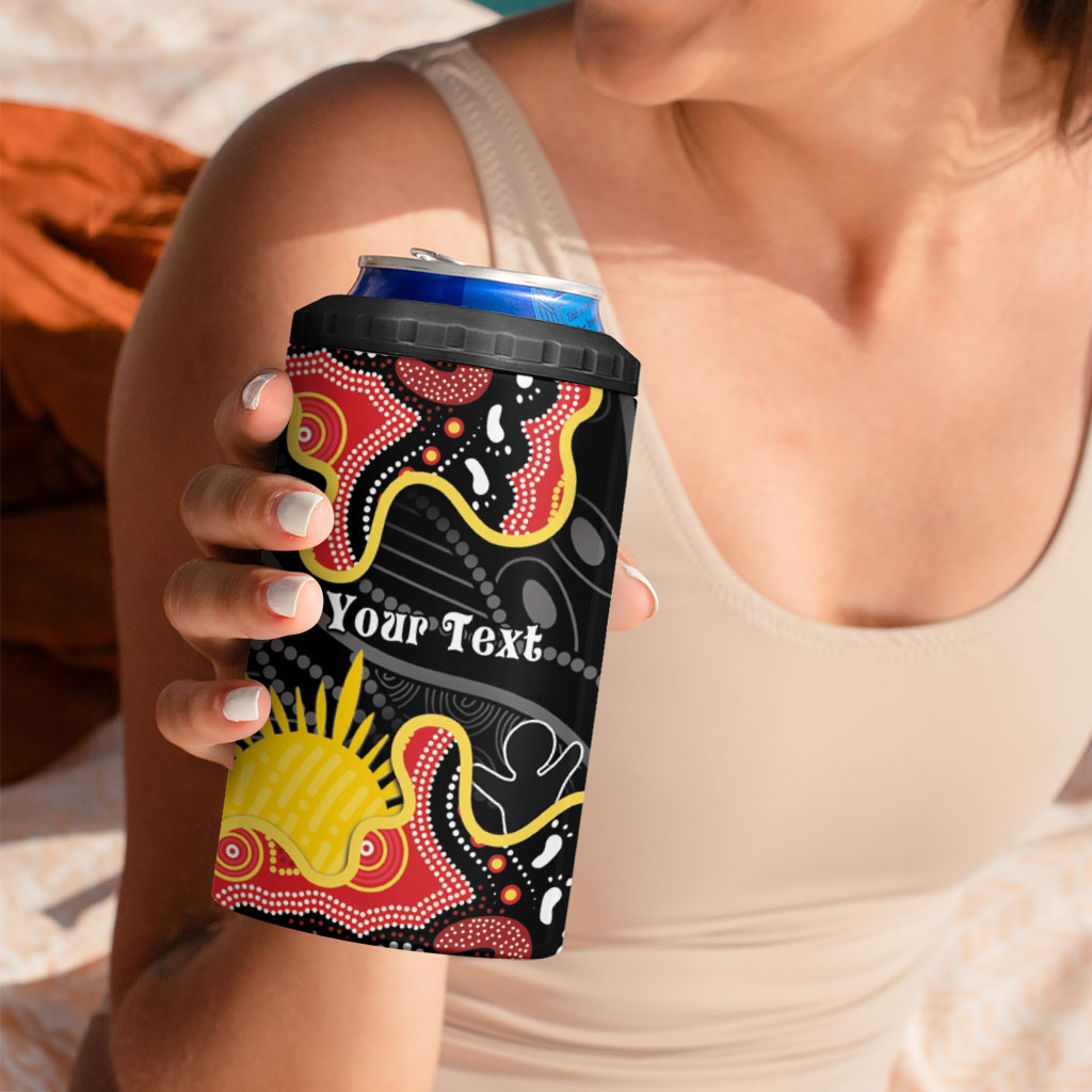 Personalised Australia Aboriginal Children's Day 4 in 1 Can Cooler Tumbler Living Our Truth Indigenous Pattern