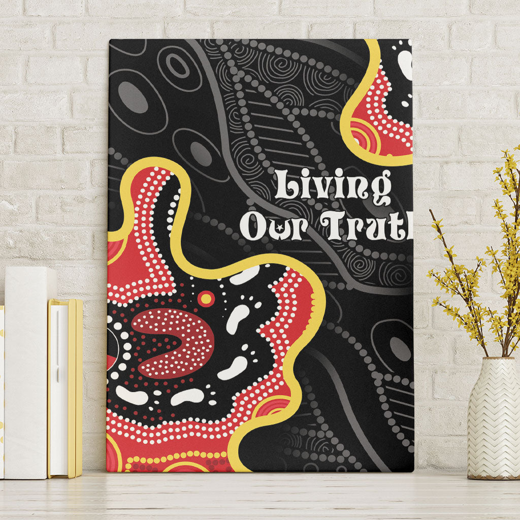 Australia Aboriginal Children's Day Canvas Wall Art Living Our Truth Indigenous Pattern